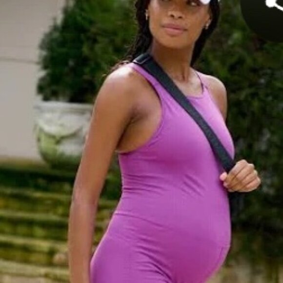 FP Movement X HATCH Maternity Good Karma Runsie Free People NWT $108 - Picture 1 of 11